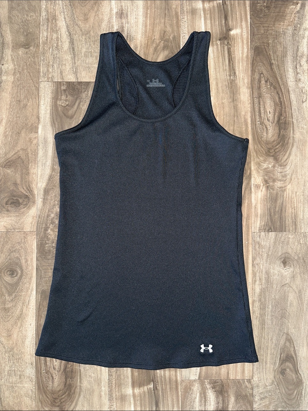 Under Armour Women’s Black Ribbed Racerback Tank Top